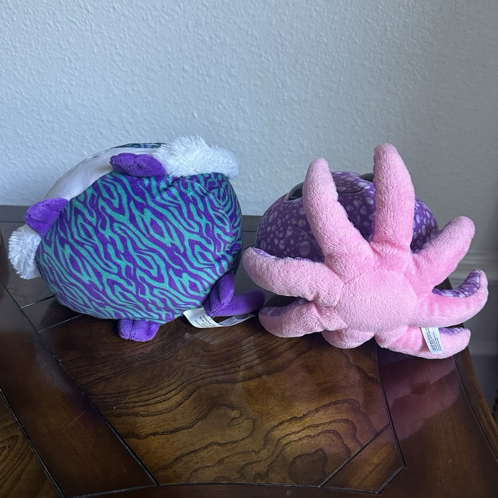 Ty Beanie Boo Legs the Purple Octopus and Pikmi Pops Jungle the Tiger Plush - Picture 7 of 15
